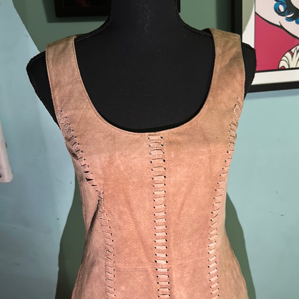 Beige short dress, size 2